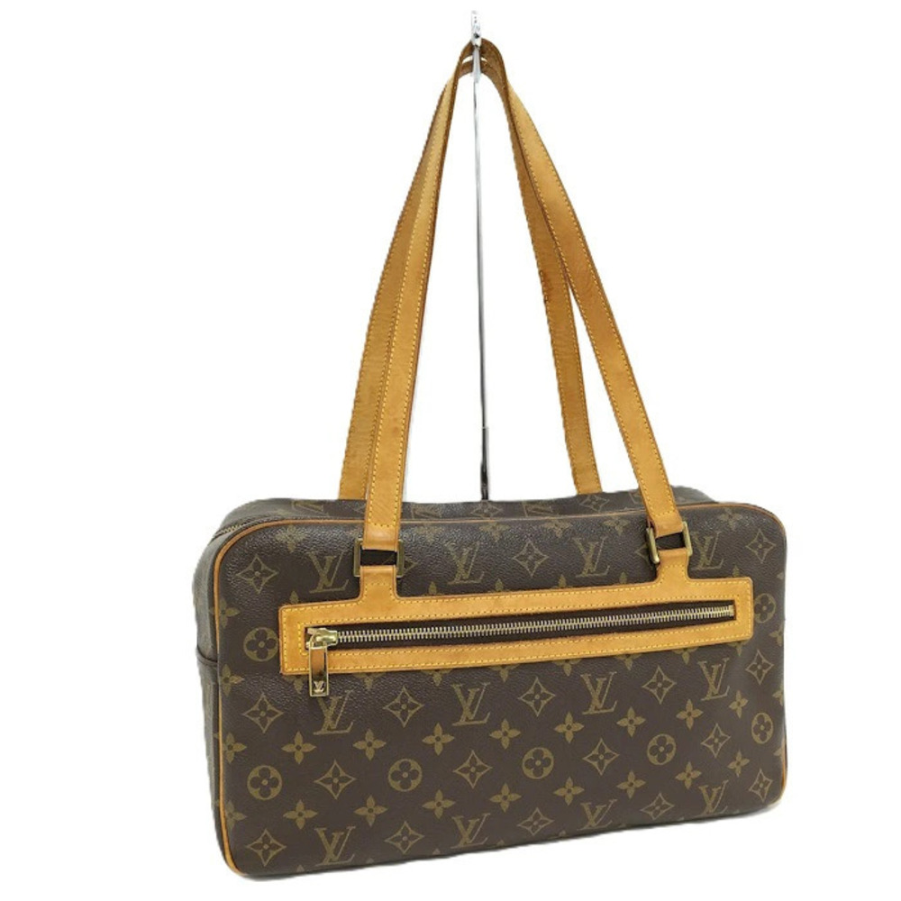 Louis Vuitton Cite Handbag Monogram Brown